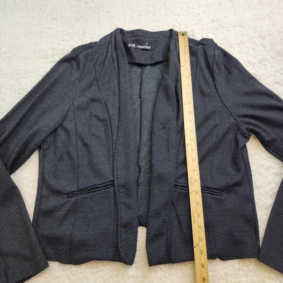 Maurices Blazer Jacket 2XL black white Polka Dot Office Casual Career Long Slv - Picture 2 of 7